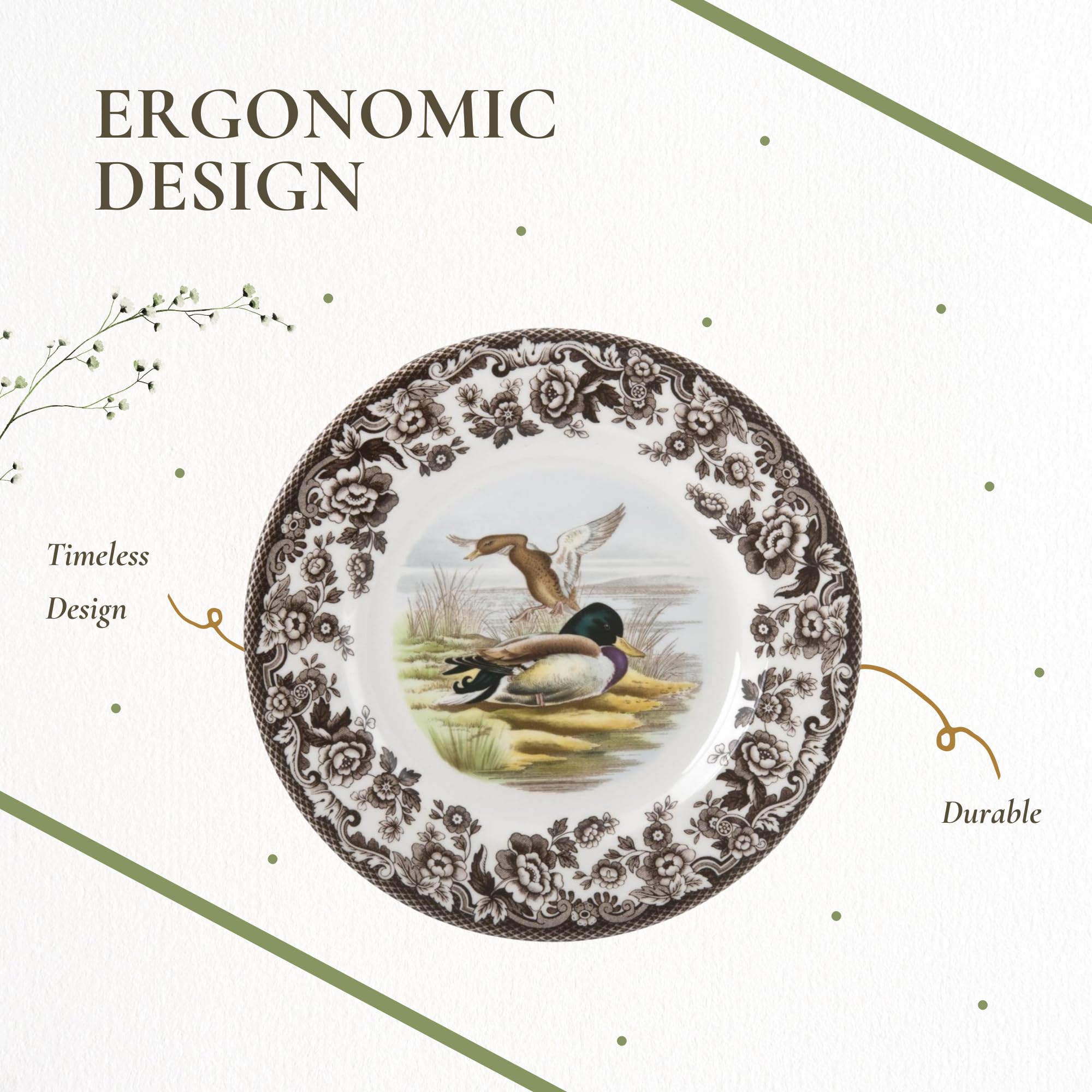 Amazon.com | Spode Woodland Mallard Wildlife 8